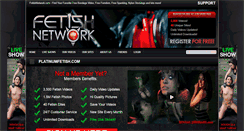 Desktop Screenshot of platinumfetish.com