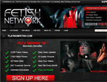 Tablet Screenshot of platinumfetish.com